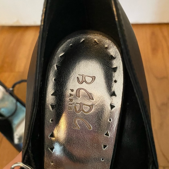BCBG Peep-toe Black Pumps - Picture 2 of 6